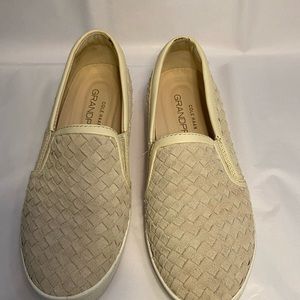 Beige Cole Haan  Slip On Sneakers; Size 7.5